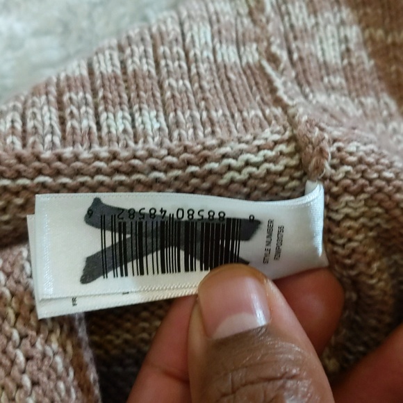 Joe Fresh| NWT Brown and White Patterned Cardigan With Buttons Cotton Blend - Picture 15 of 15